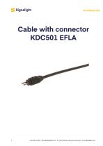 Cable with connector KDC501 EFLA - 1