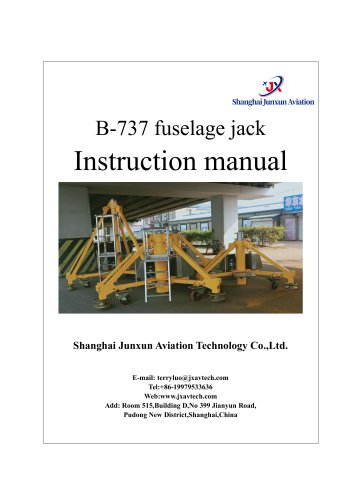 B737 fuselage jack - Shanghai Junxun Aviation Technology Co.,Ltd 