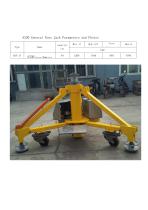 Technical parameters of A330 fuselage jack - 2