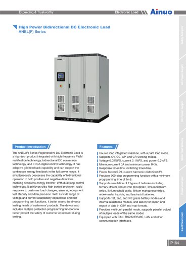 High Power Bidirectional DC Electronic Load