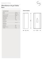 Distributeur de gel Yaliss Inox-2