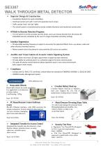 SE3307 Walk Through Metal Detector Specification v.3 - 2