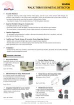 SE6006 Walk Through Metal Detector Specification - 2