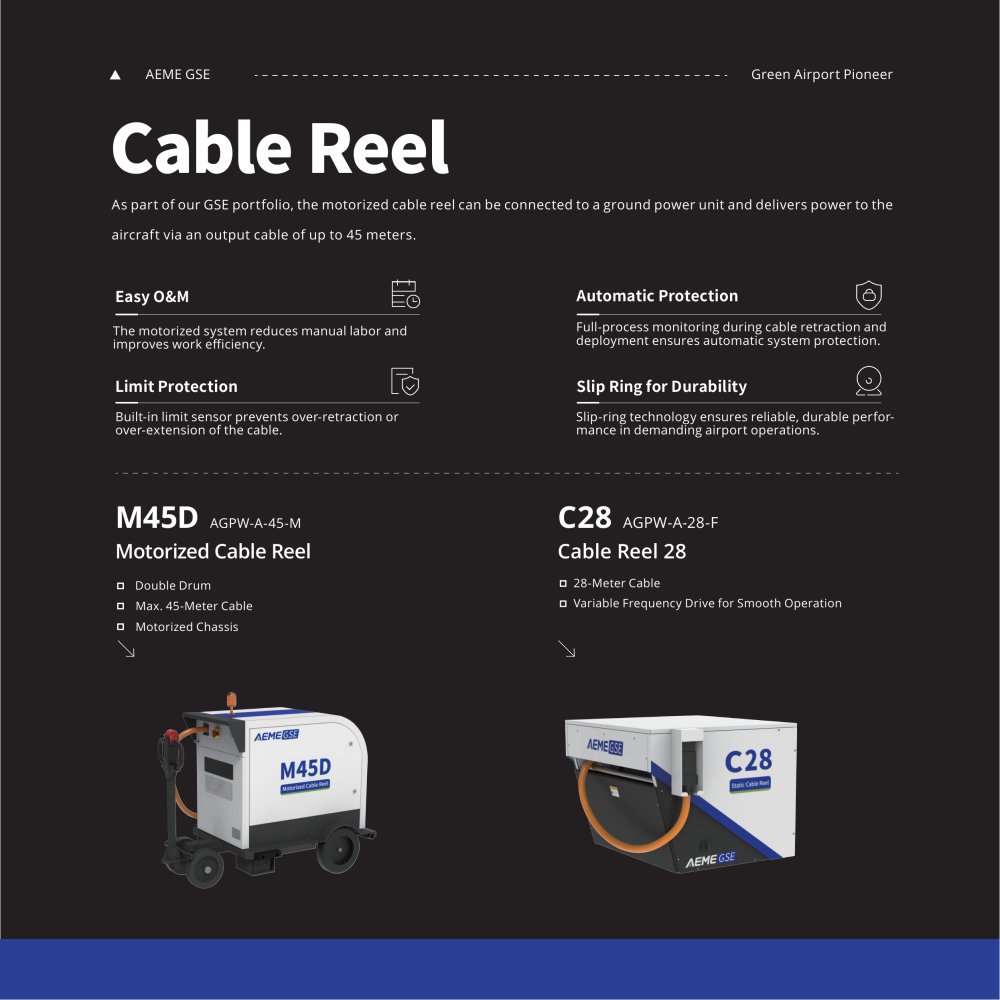 AEME GSE M45D Motorized Cable Reel C28 Cable Reel - AEME GSE