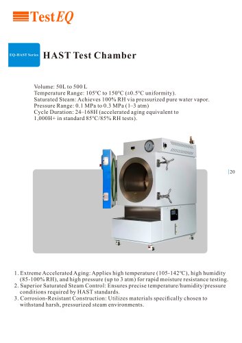 HAST Test Chamber