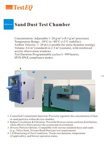 Sand Dust Test Chamber