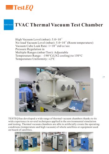TVAC Thermal Vacuum Test Chamber