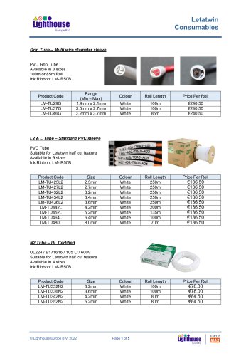 Letatwin Consumables