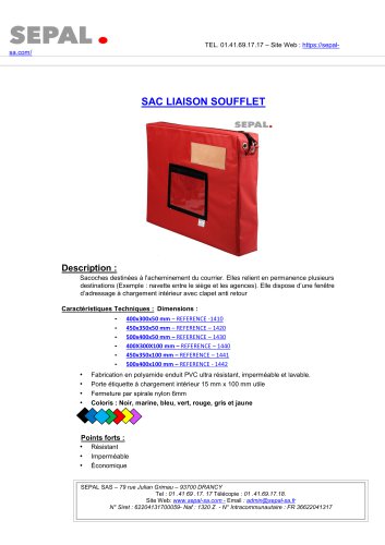 SAC LIAISON SOUFFLET