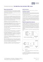 Variable flow rate controllers VRE-4