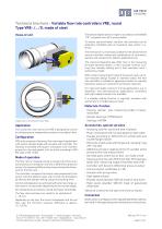 Variable flow rate controllers VRE-5