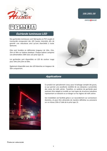 Fiche technique Guirlande LED FR