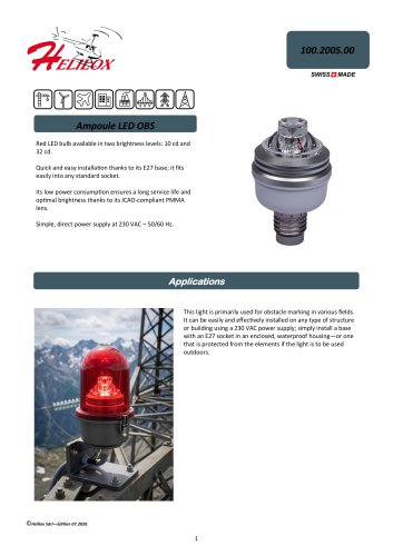 Technical datasheet bulb OBS EN