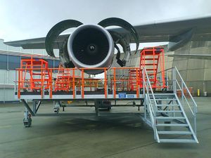 andaime aeronáutico para avião