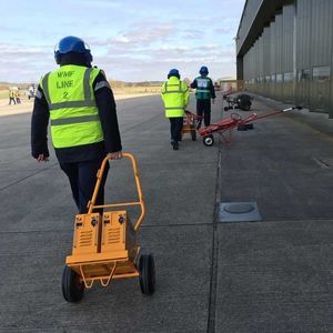 gerador para aeronaves em solo com bateria