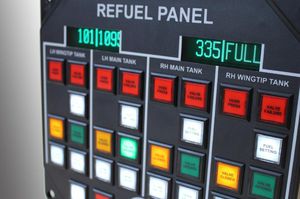 indicador de nível / eletrônico / de combustível / para avião