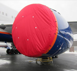 lona de proteção para avião / para motor