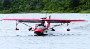 aeronave leve esportiva de 2 lugares / monomotor / com motor de 4 tempos / com flutuadores