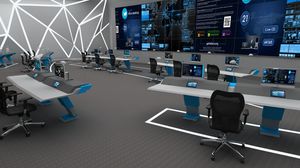console para gestão do tráfego aéreo