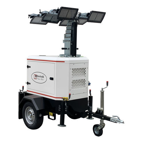 Torre de iluminação de LED - 6FLH_9L - BERTOLI SRL - elétrica / móvel / montada em carreta
