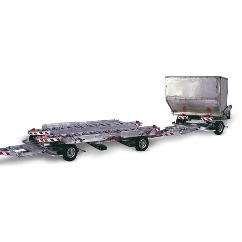 Dolly para contêineres - APT 3200 LD6 - BOMBELLI ANGELO SRL - com 2 eixos / para avião de carga / para aeroporto
