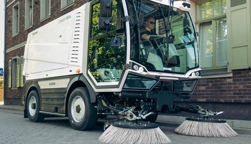 Varredeira para aeroporto - CityCat VR50e - BUCHER MUNICIPAL - para operador a bordo / elétrica / compacta