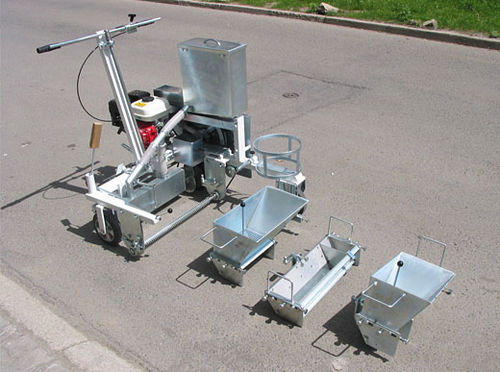 Máquina de demarcação com operador a pé - 2K50 / 2K50A / 2K60A - HOFMANN GMBH - para plástico a frio / para pista