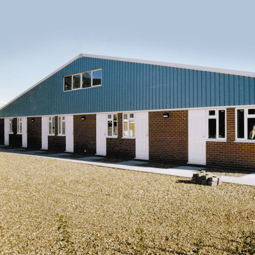 Hangar para helicóptero - Isle of Wight - JOHN REID & SONS (STRUCSTEEL) LTD - para avião / aberto / para aeroporto