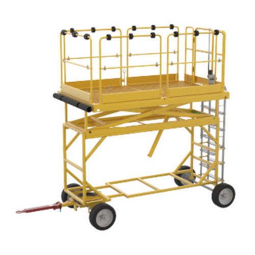 Plataforma elevatória de trabalho - LANGA INDUSTRIAL - de manutenção / tipo tesoura / para aeroporto