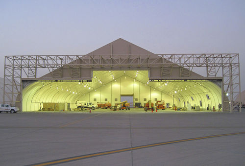 Porta telescópica para hangar - SPRUNG STRUCTURES LTD.