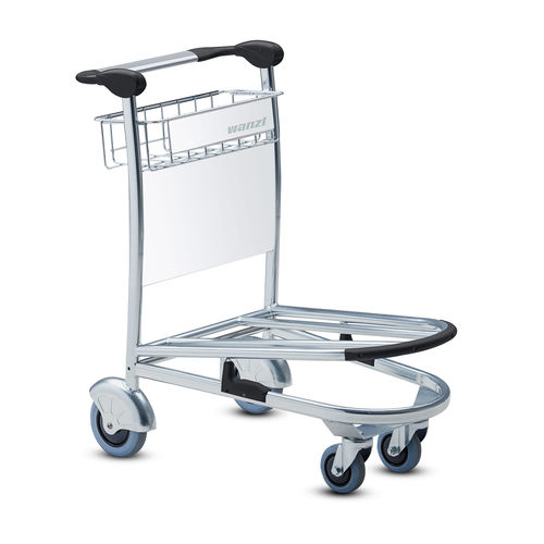 Carrinho de bagagem para terminal de aeroporto - Travel 400 - Wanzl GmbH & Co. KGaA - de 4 rodas / aberto / para passageiros