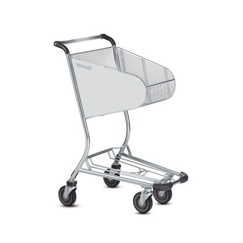 Carrinho de bagagem para terminal de aeroporto - Easy 88 - Wanzl GmbH & Co. KGaA - de 4 rodas / aberto / para passageiros