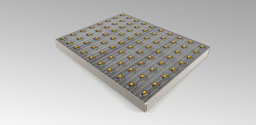 Plataforma com rodízios de transferência omnidirecionais para aeroporto - WASP, INC. - para carga / manual