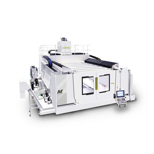 Centro de usinagem de 5 eixos - GM series - APEC CNC - com fuso rotativo / para a indústria aeroespacial / tipo pórtico