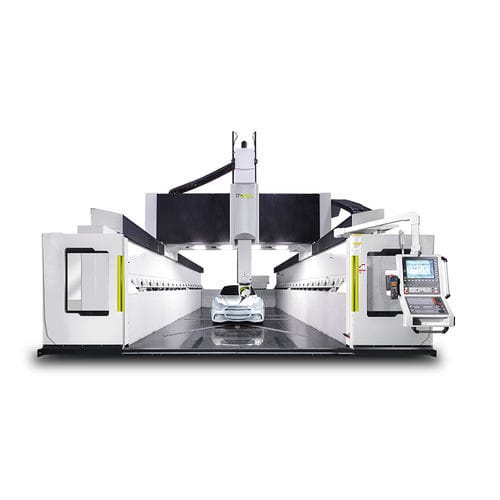 Centro de usinagem de 5 eixos - G series - APEC CNC - com fuso rotativo / para a indústria aeroespacial / tipo pórtico