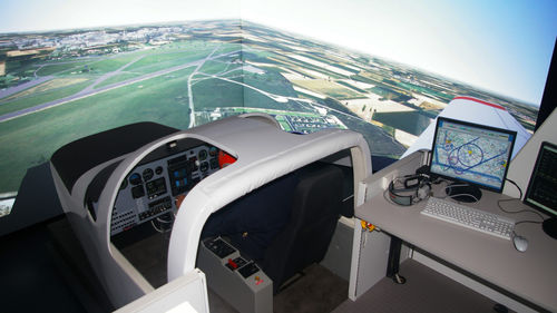 Simulador de helicóptero - MS - SOGITEC INDUSTRIES - para treinamento / réplica de cabine / FNPT