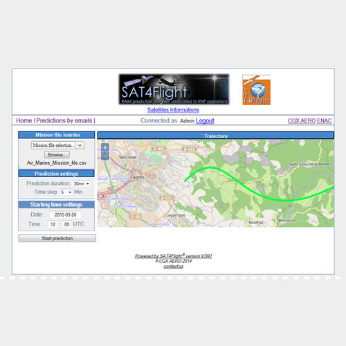 Software de navegação - Sat4Flight® - CGX - para aeronáutica