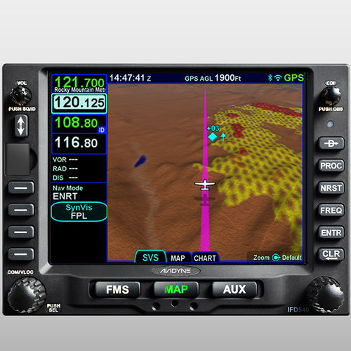 NAV/COM GPS - IFD540 - Avidyne - para montagem em painel / para avião / para helicóptero
