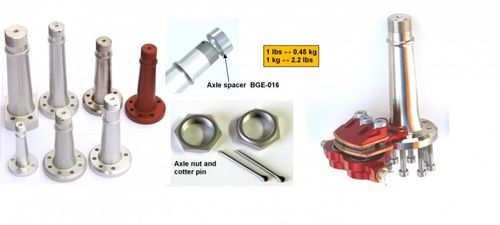 Eixo de roda para avião leve - BERINGER AERO