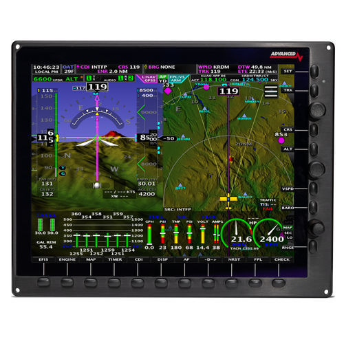 EFIS para avião - AF-6600  - DYNON AVIONICS, INC. - LCD / com tela sensível ao toque
