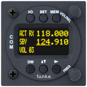 Painel de áudio VHF - ATR833 series - f.u.n.k.e. AVIONICS GmbH - para avião / para montagem em painel