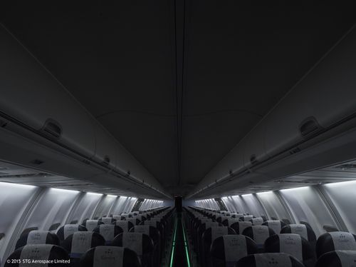Iluminação para cabine de avião - saf-Tglo® - STG Aerospace - de LED / de emergência / de piso