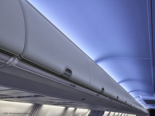 Iluminação para cabine de avião - liTeMood® - STG Aerospace - de LED / com sistema de mood lighting / de parede