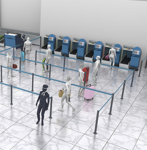Esteira transportadora - Matrex - de bagagens / de check-in / horizontal