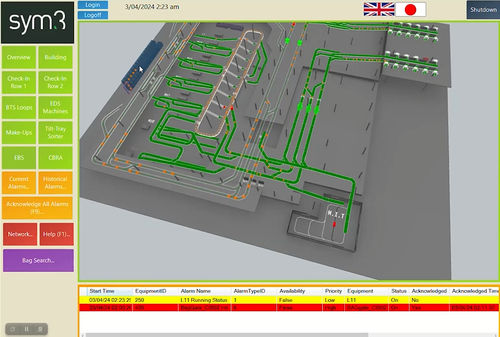 Software de gestão de bagagens - sym3 - DAIFUKU AIRPORT TECHNOLOGIES - para aeroporto / para aeronáutica