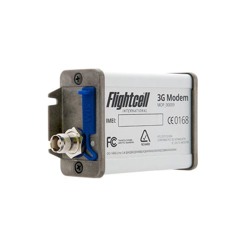 Sistema de comunicação de bordo para cabine de avião - Flightcell 3G modem - Flightcell International - de comunicação de dados