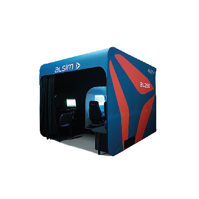 Simulador de voo - AL250 - ALSIM - de avião / para treinamento / réplica de cabine