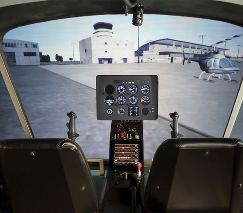 Simulador de helicóptero - HTD - FRASCA INTERNATIONAL - para treinamento / réplica de cabine / FFS