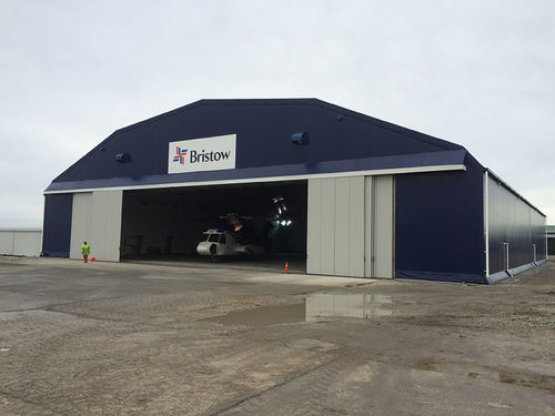 Hangar para helicóptero - Bristow - RUBB BUILDINGS LTD - para aeroporto