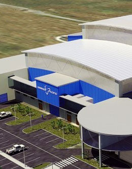 Hangar para avião - Aircraft Support Industries - provisório